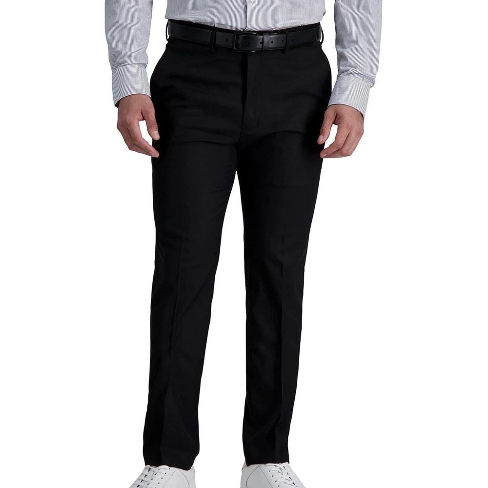 NWT Reaction Kenneth Cole Men's 35x31 Black Techni-Cole Dress Pants Stretch